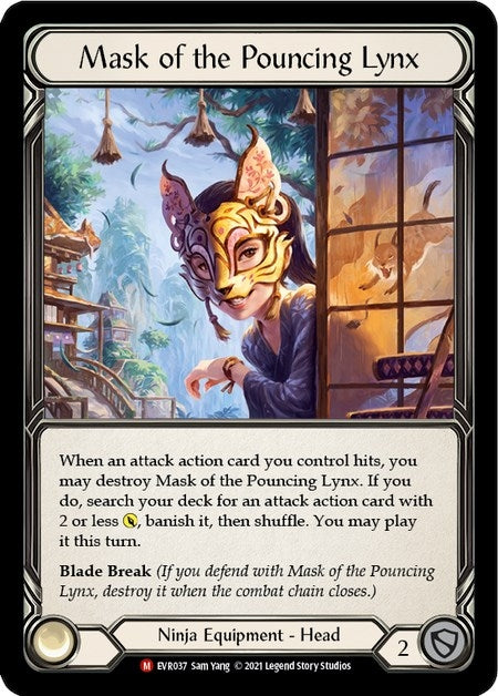 Image for Mask of the Pouncing Lynx (EVR037) (Everfest) - Flesh and Blood TCG
