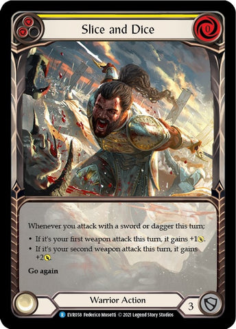 Image for Slice and Dice (Yellow) (Extended Art) (EVR058) (Everfest) - Flesh and Blood TCG