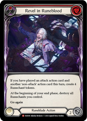 Image for Revel in Runeblood (EVR106) (Everfest) - Flesh and Blood TCG