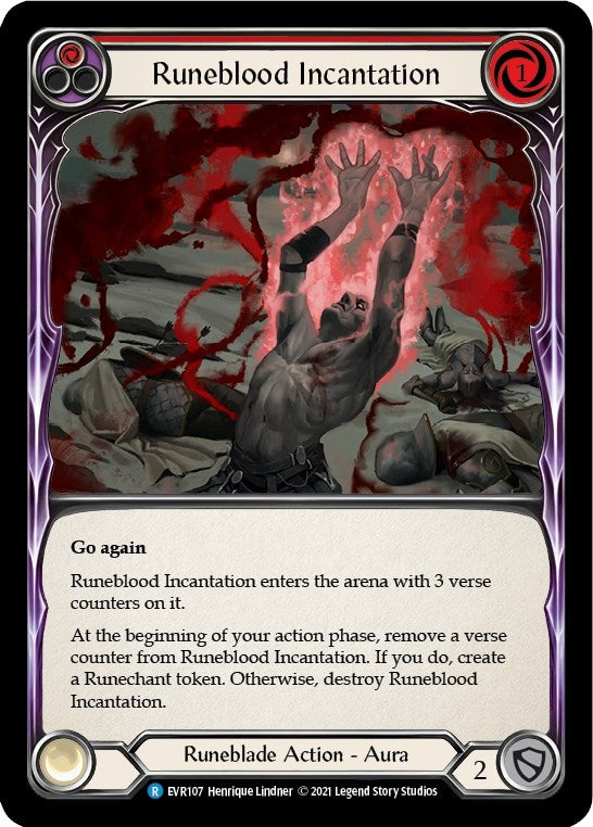 Image for Runeblood Incantation (Red) (EVR107) (Everfest) - Flesh and Blood TCG