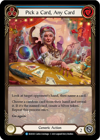 Image for Pick a Card, Any Card (Blue) (Extended Art) (EVR169) (Everfest) - Flesh and Blood TCG