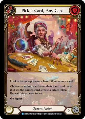 Image for Pick a Card, Any Card (Yellow) (Extended Art) (EVR168) (Everfest) - Flesh and Blood TCG