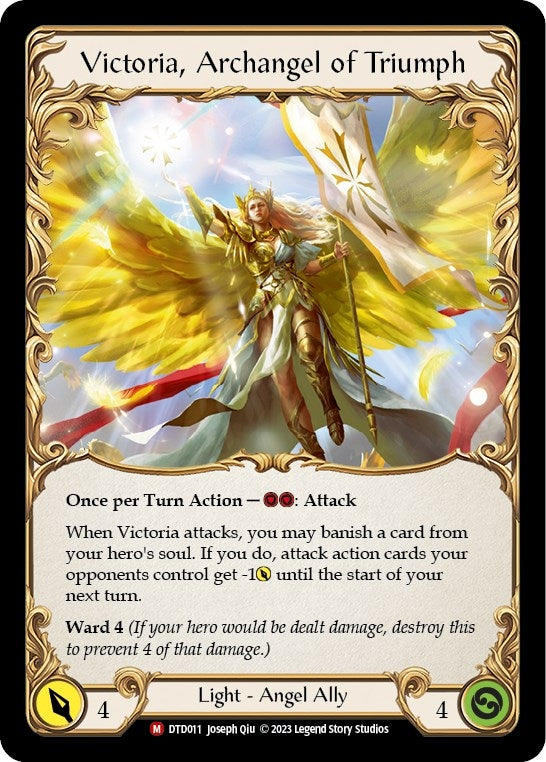 Image for Figment of Triumph // Victoria, Archangel of Triumph (DTD011) - Flesh and Blood TCG
