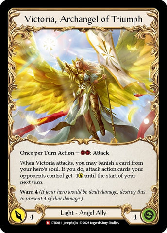 Image for Figment of Triumph // Victoria, Archangel of Triumph (DTD011) - Flesh and Blood TCG