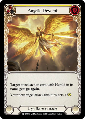 Image for Angelic Descent (Yellow) (DTD033) - Flesh and Blood TCG