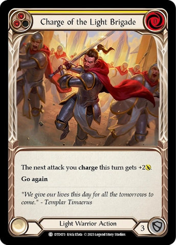 Image for Charge of the Light Brigade (Yellow) (DTD073) - Flesh and Blood TCG