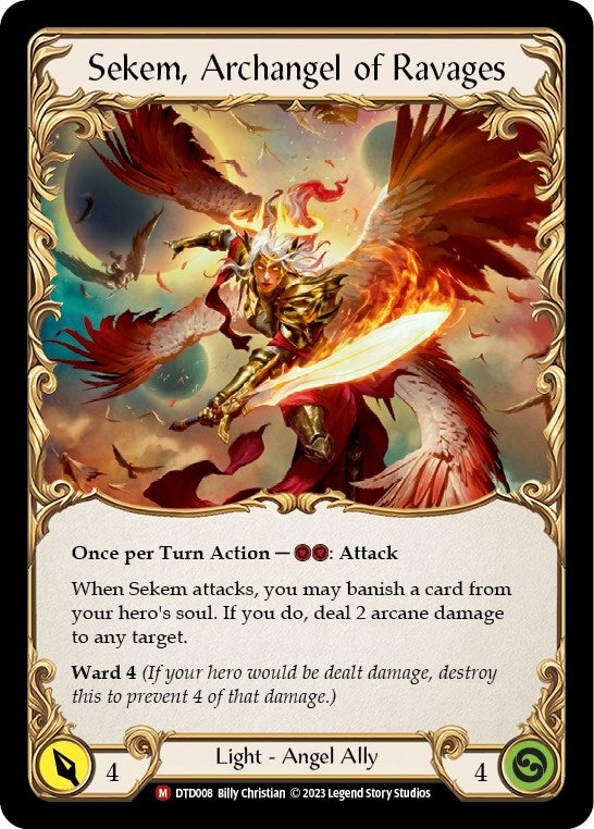Image for Figment of Ravages // Sekem, Archangel of Ravages (DTD008) - Flesh and Blood TCG