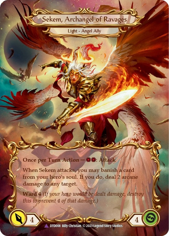 Image for Figment of Ravages // Sekem, Archangel of Ravages (Marvel) (DTD008) - Flesh and Blood TCG