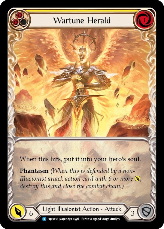 Image for Wartune Herald (Yellow) (DTD030) - Flesh and Blood TCG