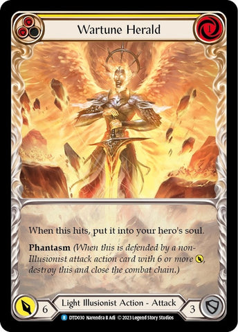 Image for Wartune Herald (Yellow) (DTD030) - Flesh and Blood TCG