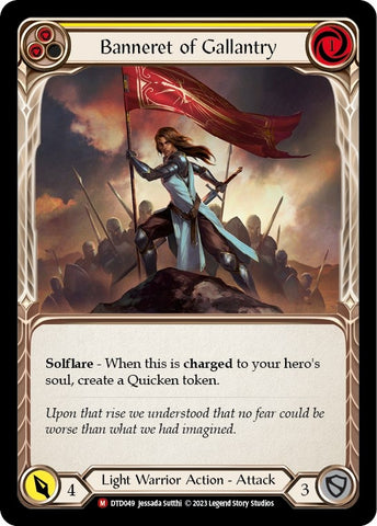 Image for Banneret of Gallantry (DTD049) - Flesh and Blood TCG