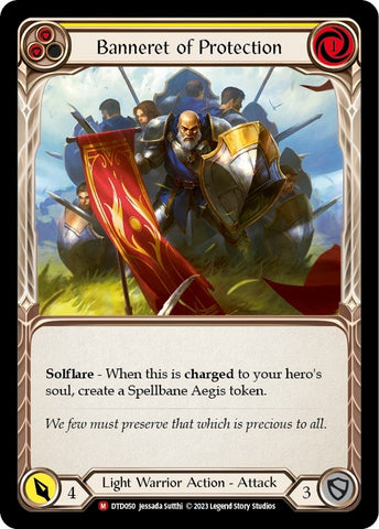 Image for Banneret of Protection (DTD050) - Flesh and Blood TCG