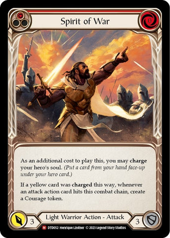 Image for Spirit of War (DTD052) - Flesh and Blood TCG
