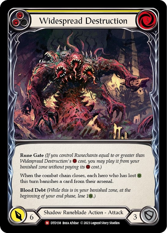 Image for Widespread Destruction (DTD138) - Flesh and Blood TCG