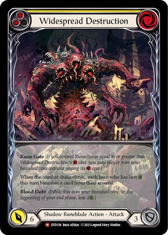 Image for Widespread Destruction (Extended Art) (DTD138) - Flesh and Blood TCG