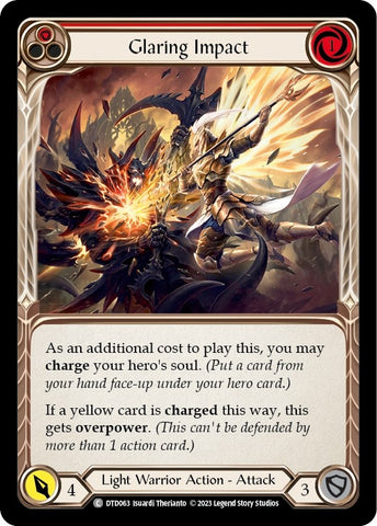 Image for Glaring Impact (Red) (DTD063) - Flesh and Blood TCG