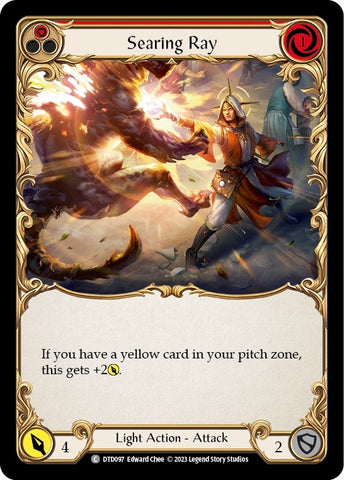 Image for Searing Ray (Red) (DTD097) - Flesh and Blood TCG