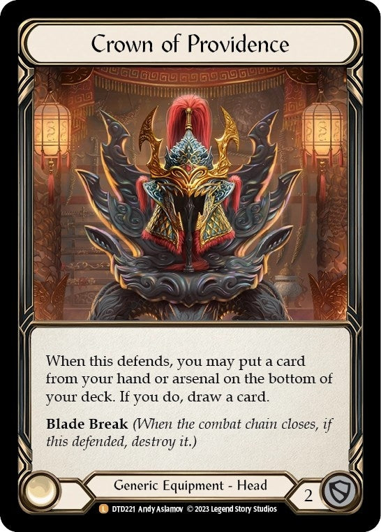 Image for Crown of Providence (DTD221) - Flesh and Blood TCG