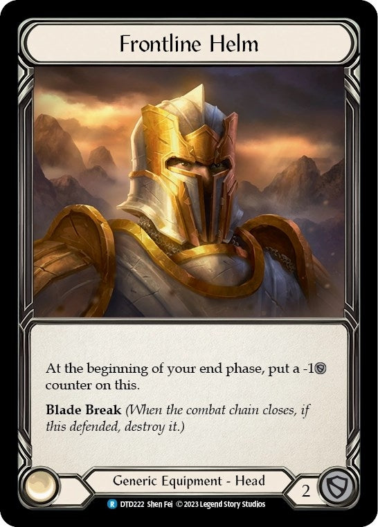 Image for Frontline Helm (DTD222) - Flesh and Blood TCG