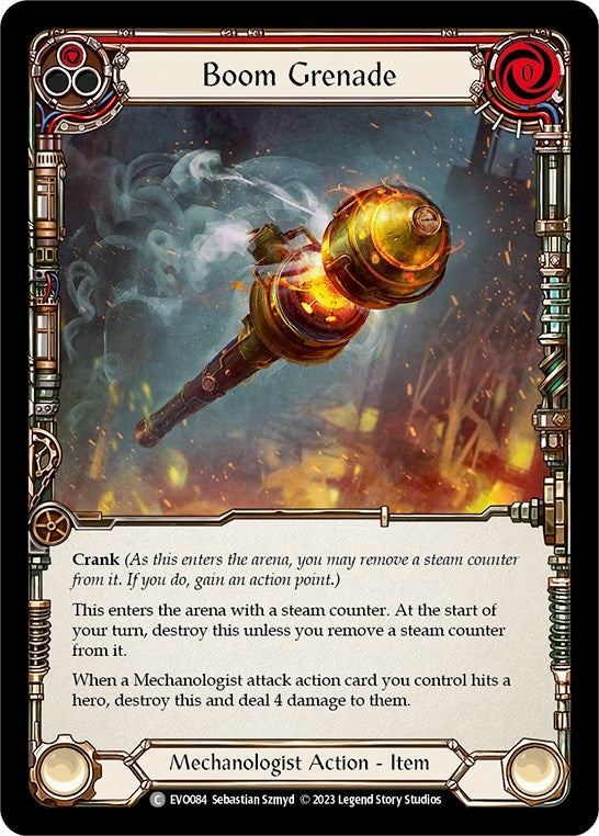 Image for Boom Grenade (Red) (EVO084) (Bright Lights) - Flesh and Blood TCG