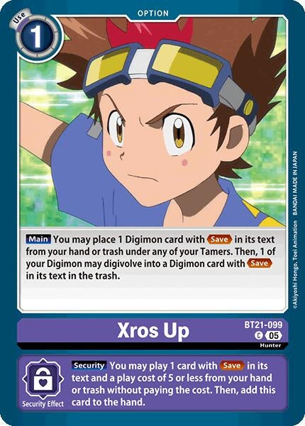 Image for Xros Up (BT21-099 C) (World Convergence) - Digimon Card Game