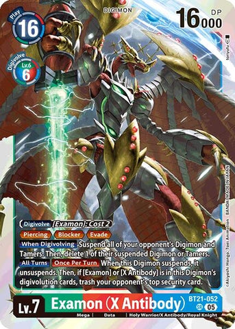 Image for Examon (X Antibody) (BT21-052 SR) (World Convergence) - Digimon Card Game