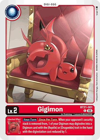Image for Gigimon (BT21-001 C) (World Convergence) - Digimon Card Game