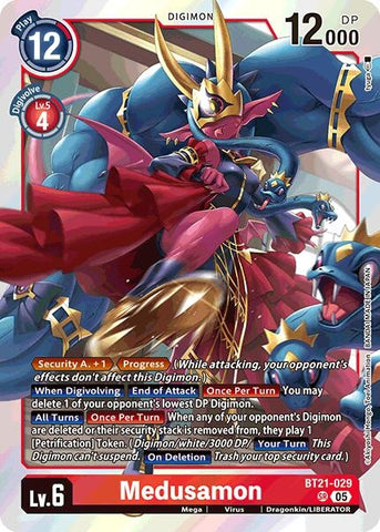 Image for Medusamon (BT21-029 SR) (World Convergence) - Digimon Card Game