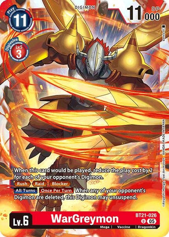 Image for WarGreymon (BT21-026 U) (World Convergence) - Digimon Card Game