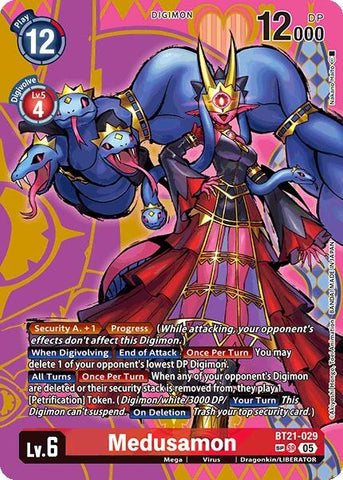 Image for Medusamon (SP) (BT21-029 SR) (World Convergence) - Digimon Card Game