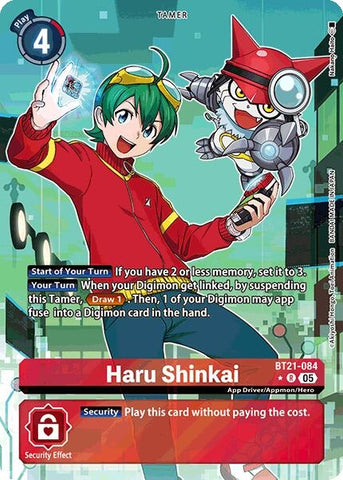 Image for Haru Shinkai (Alternate Art) (BT21-084 R) (World Convergence) - Digimon Card Game