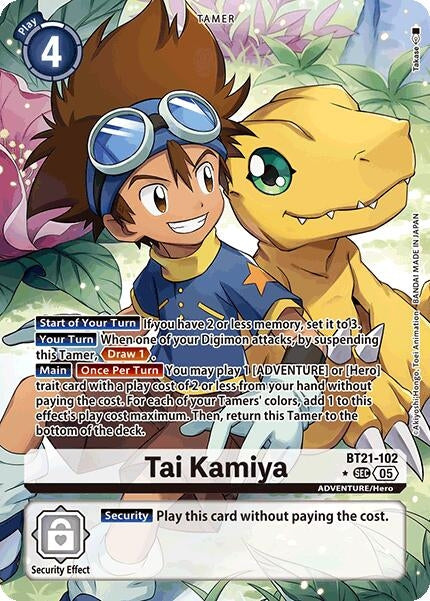 Image for Tai Kamiya (Alternate Art) (BT21-102 SEC) (World Convergence) - Digimon Card Game