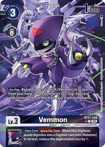 Image for Vemmon (Alternate Art) (BT21-056 C) (World Convergence) - Digimon Card Game