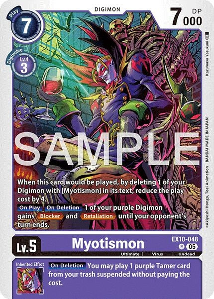 Image for Myotismon (EX10-048 R) (Sinister Order) - Digimon Card Game