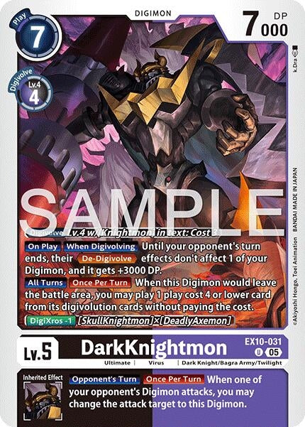 Image for DarkKnightmon (EX10-031 U) (Sinister Order) - Digimon Card Game