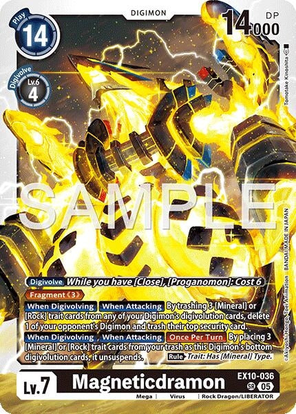 Image for Magneticdramon (EX10-036 SR) (Sinister Order) - Digimon Card Game