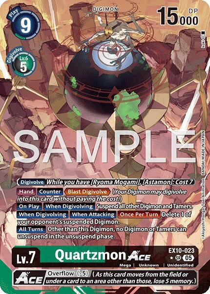 Image for Quartzmon ACE (Alternate Art) (EX10-023 SR) (Sinister Order) - Digimon Card Game