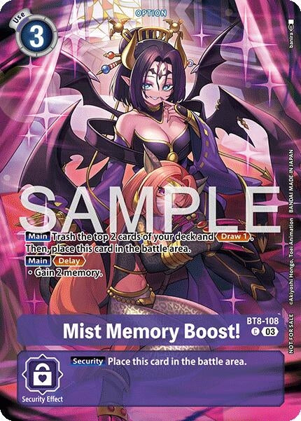 Image for Mist Memory Boost! (Sinister Order Legend Pack) (BT8-108 C) (New Awakening) - Digimon Card Game