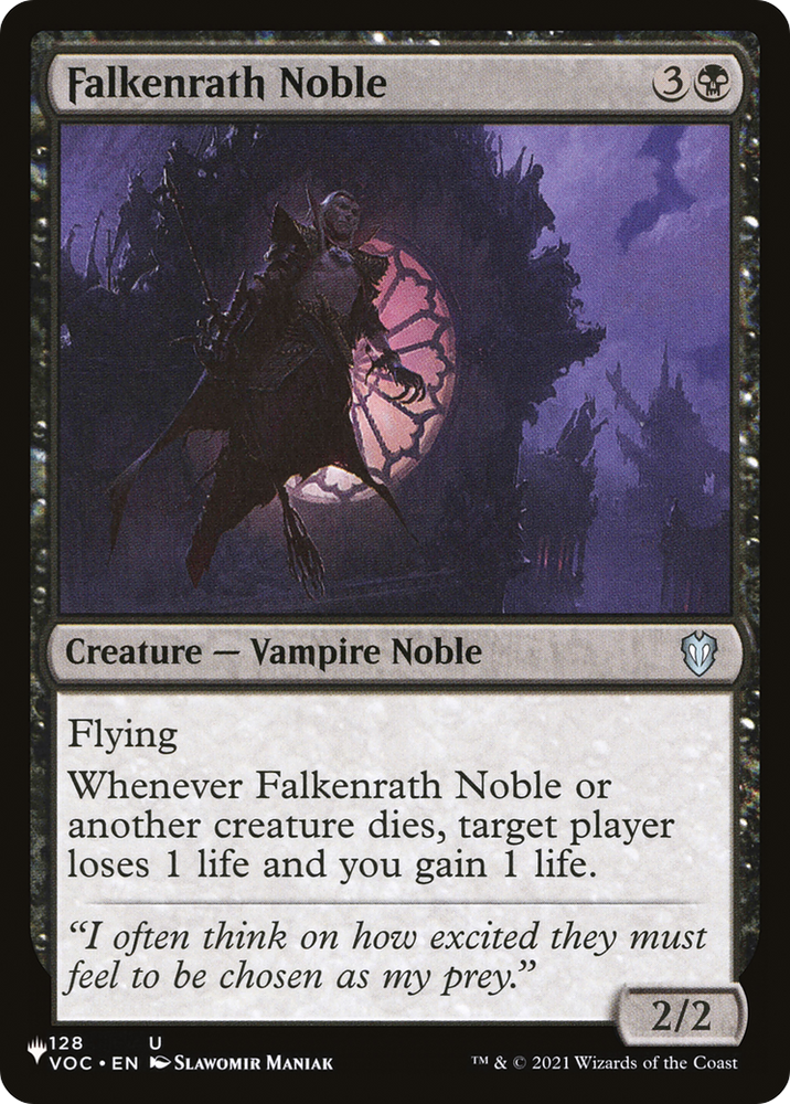 Falkenrath Noble [The List Reprints]