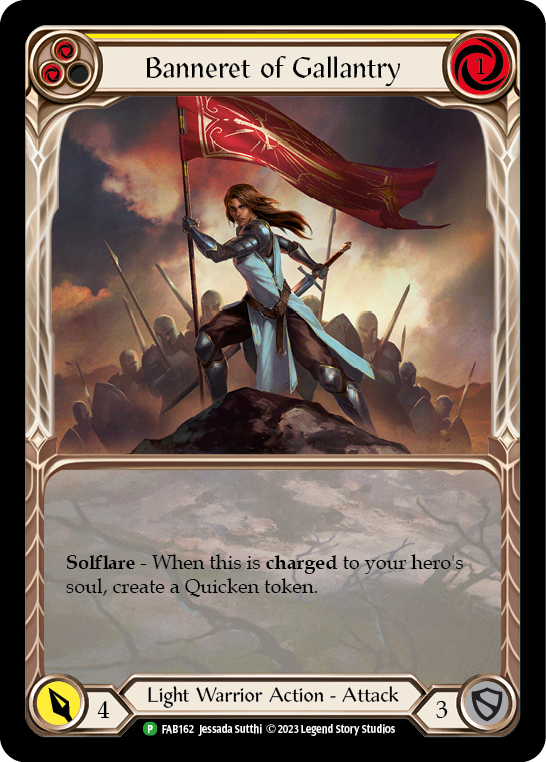 Banneret of Gallantry [FAB162] (Promo) Rainbow Foil