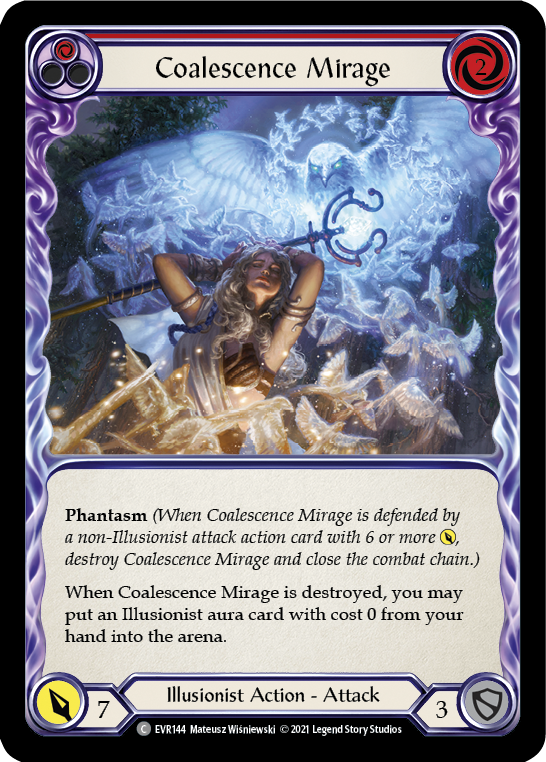 Coalescence Mirage (Red) [EVR144] (Everfest) Rainbow Foil