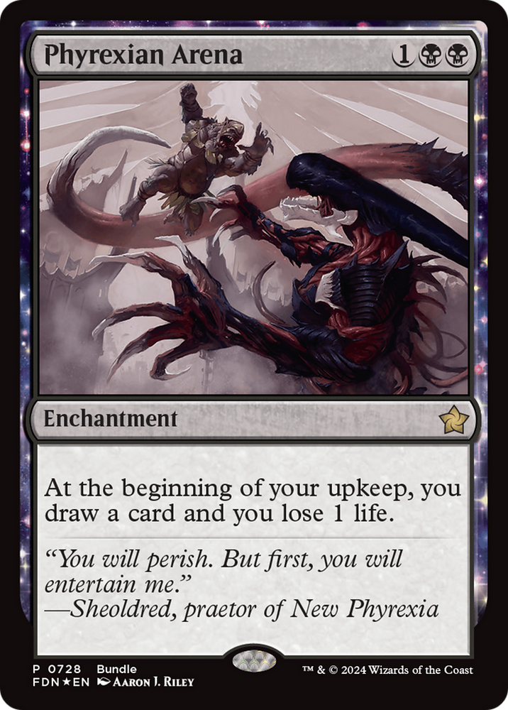 Phyrexian Arena (Bundle) [Foundations Promos]