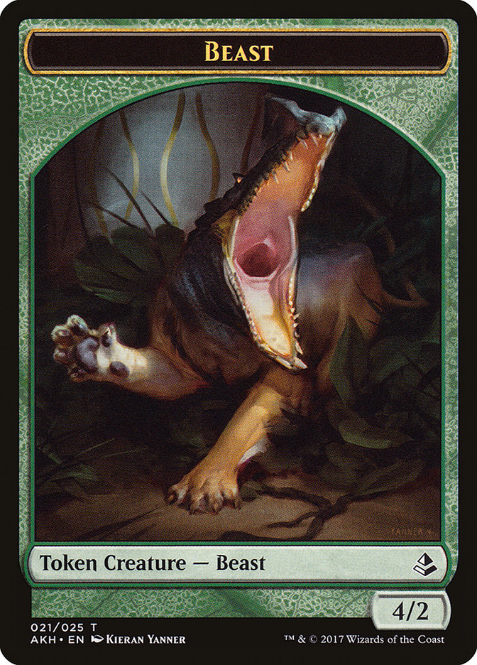 Oketra's Attendant // Beast Token [Amonkhet]