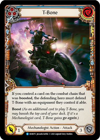 T-Bone (Blue) [EVR075] (Everfest) Rainbow Foil