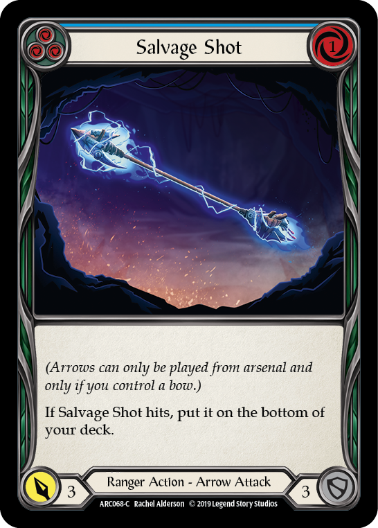 Salvage Shot (Blue) [ARC068-C] (Arcane Rising)  1st Edition Normal