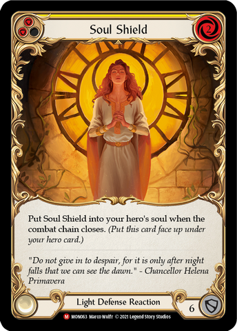 Soul Shield [MON063-RF] (Monarch) 1st Edition Rainbow Foil
