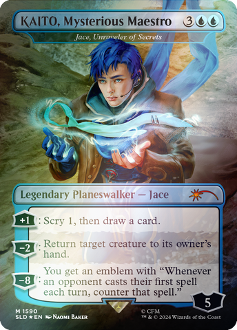 KAITO, Mysterious Maestro - Jace, Unraveler of Secrets (Rainbow Foil) [Secret Lair Drop Series]