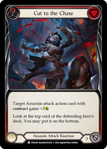 Cut to the Chase (Red) [DYN148] (Dynasty) Rainbow Foil