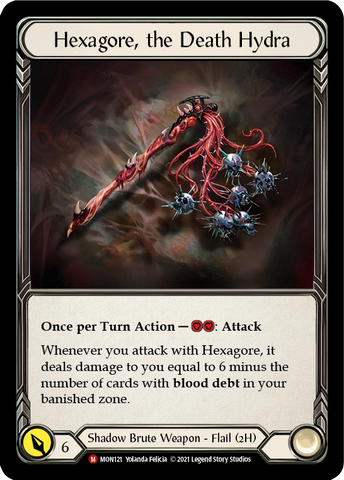 Hexagore, the Death Hydra [MON121-CF] (Monarch) 1st Edition Cold Foil