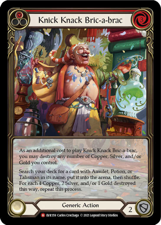 Knick Knack Bric-a-brac [EVR159] (Everfest) Extended Art Rainbow Foil
